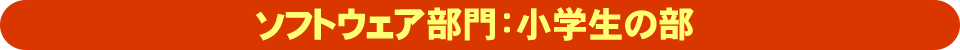ソフトウェア部門：小学生の部